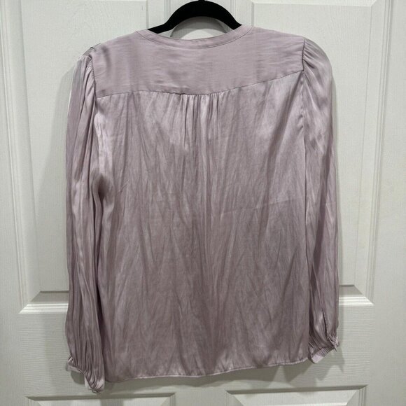 Women’s J.Crew Sheer Purple Long Sleeve Top Blouse Size Small S‎ - Picture 6 of 9